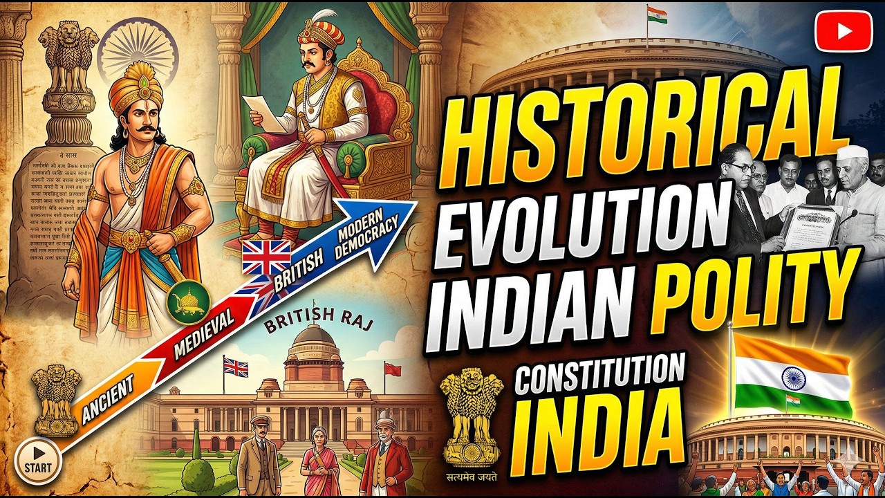 HISTORICAL EVOLUTION OF INDIAN POLITY : IN JUST FEW MINUTES - PRELIMS SERIES BY SAARTHI IAS