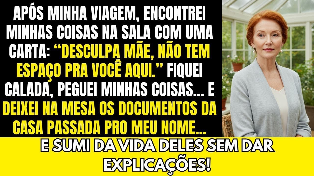Após minha Viagem, Encontrei Minhas Coisas Na Sala Com Uma Carta  'Desculpa Mãe, Não Tem Espaço '