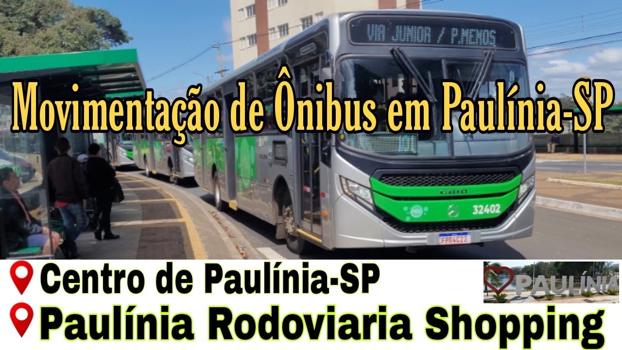 ✅[ Centro e Rodoviária Shopping ] Movimentação de Ônibus em Paulínia-SP