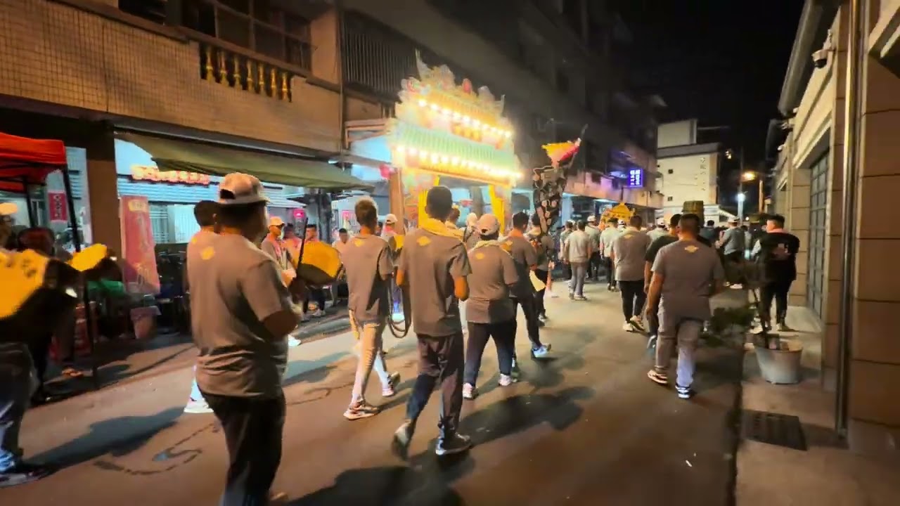 丙午年九如九塊厝三山國王廟王爺奶巡男丁-轎後誦小法