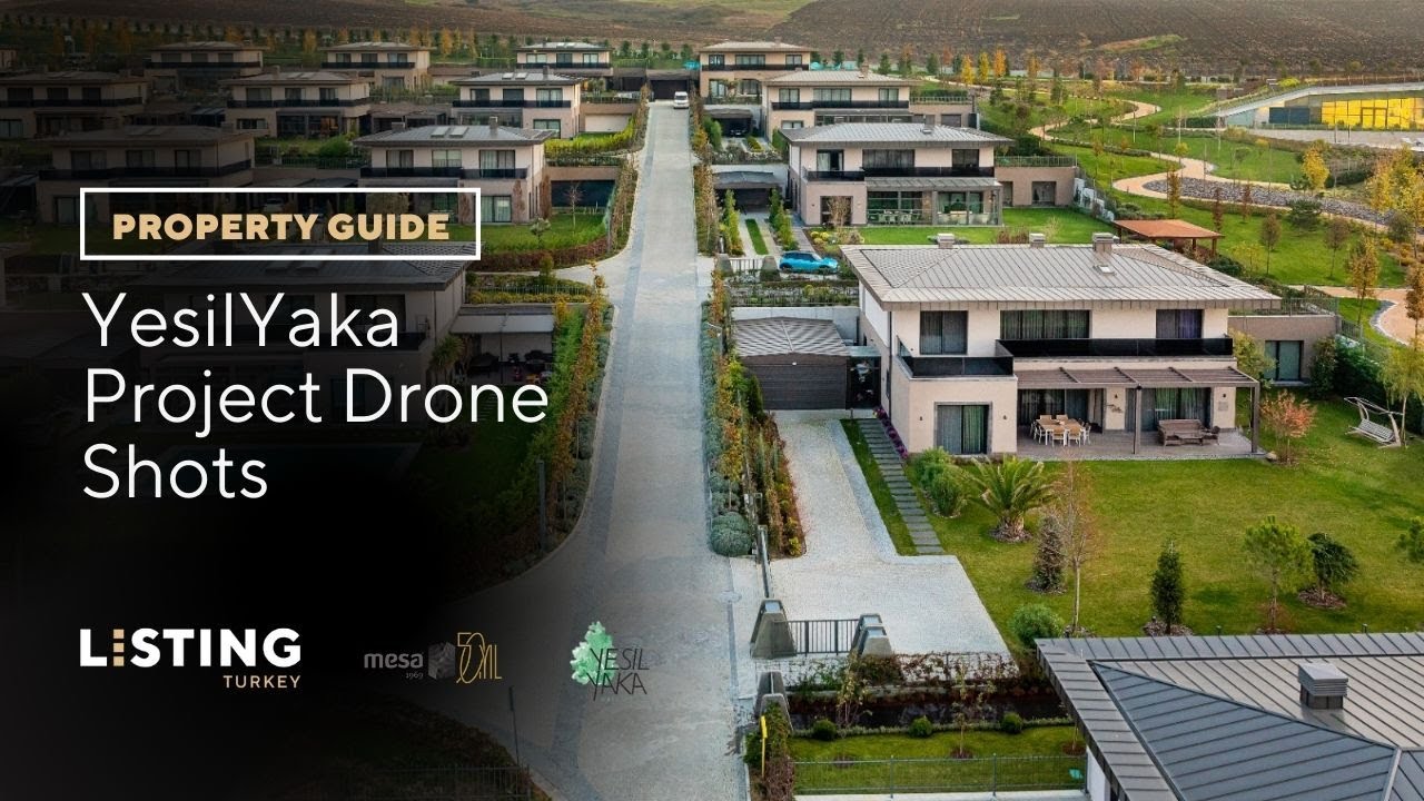 Listing Turkey - Property Guide - Yesilyaka Koru - Drone Clips of Best Villa Project in Istanbul