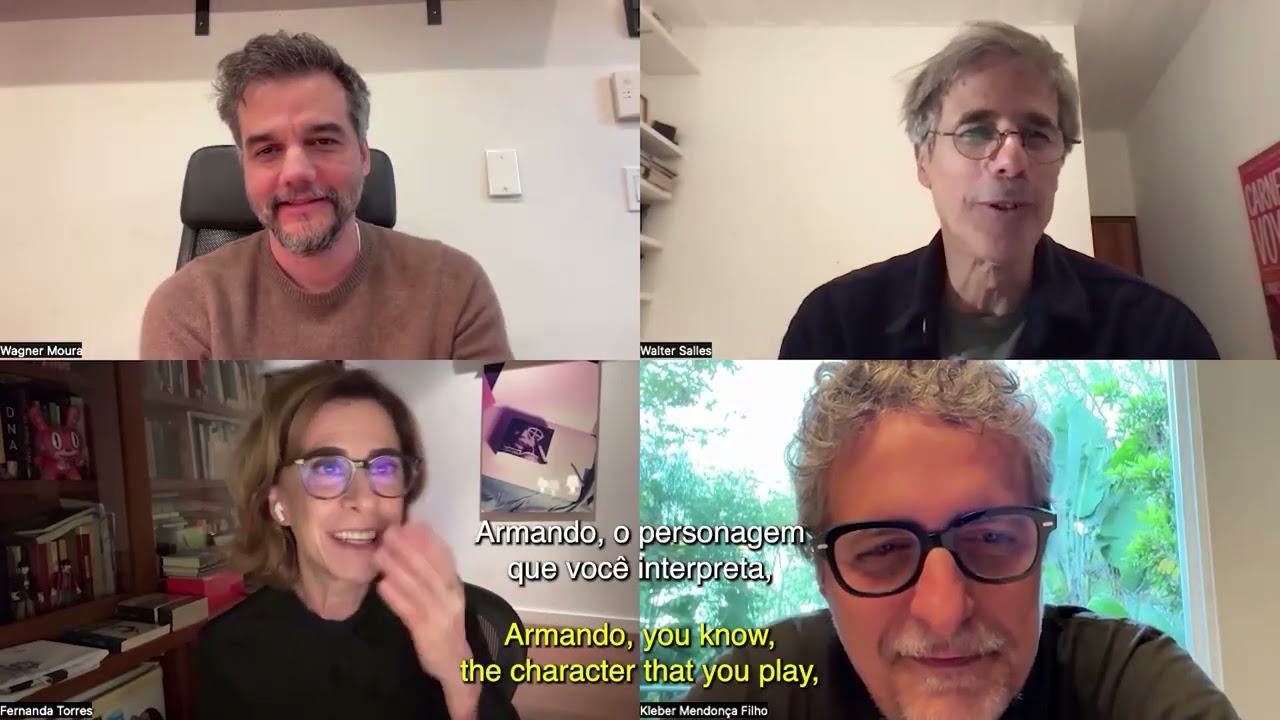 Papo de gigantes: Wagner Moura, Kleber Mendonça Filho, Walter Salles e Fernanda Torres