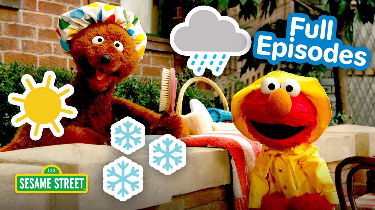 Play Time in the Rain, Snow, and Sun! 🌧️❄️☀️| FOUR Sesame Street Full Episodes