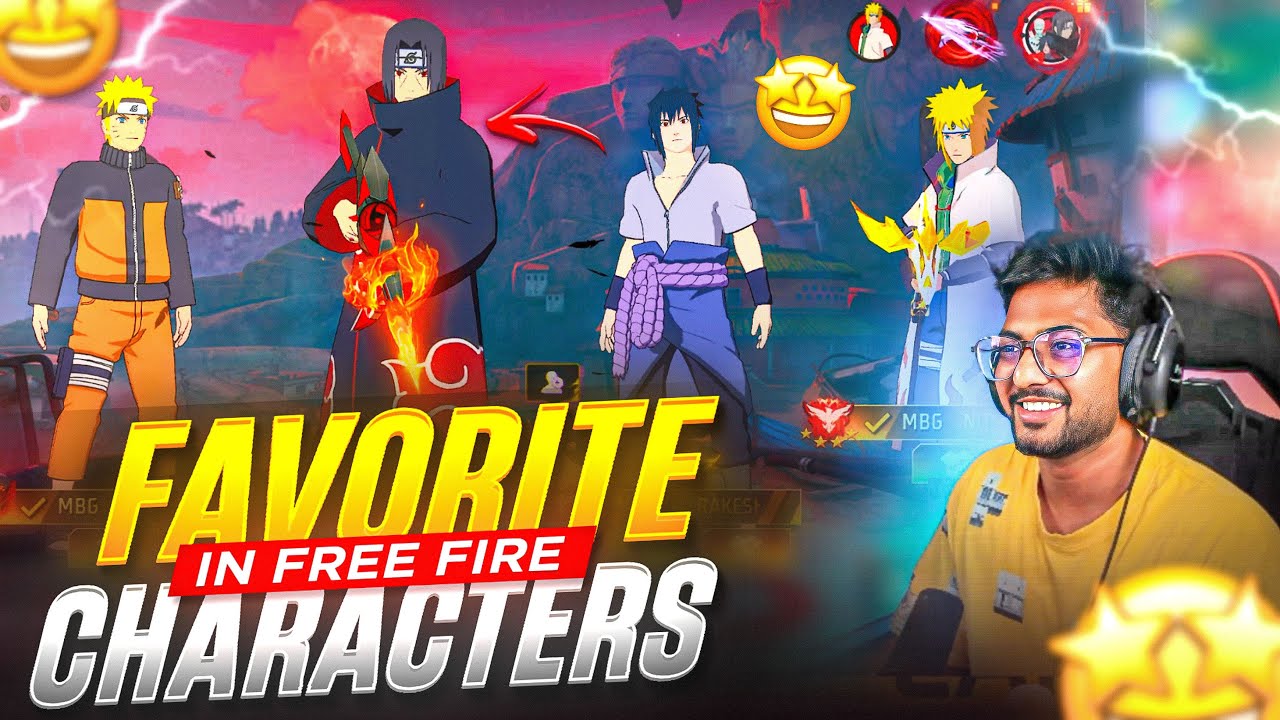 Playing FreeFire 🔥 With My Favorite NARUTO Anime 😍 Character Bundles - Munna Bhai Gaming