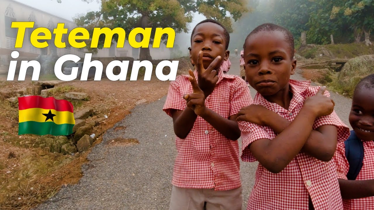 A visit to Teteman - The town on a hill in Ghana in 4k