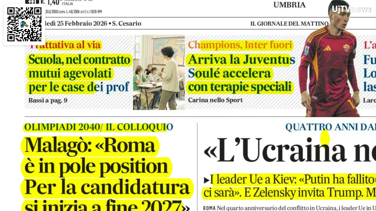 Rassegna Stampa del 25 febbraio 2026