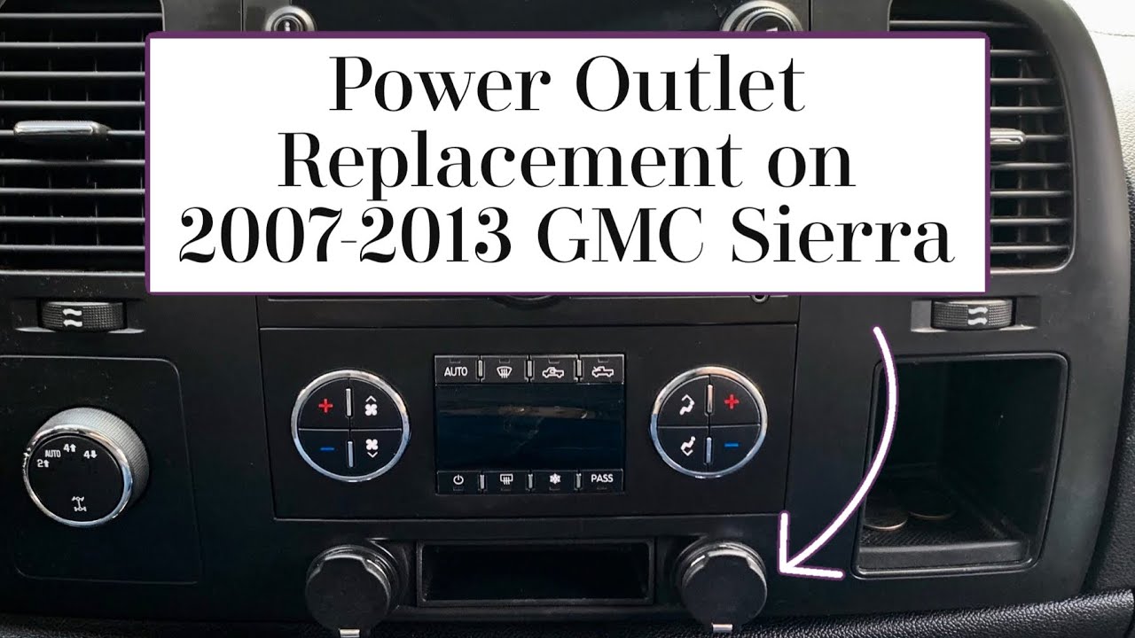 Power Outlet Replacement for 2007-2013 GMC Sierra