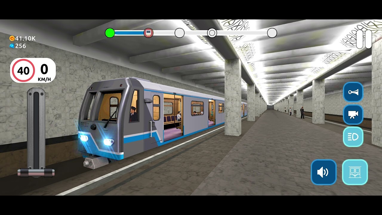 [遊戲實況]-Subway Train Simulator地鐵模擬駕駛遊戲-莫斯科地鐵Route 1路線[5]