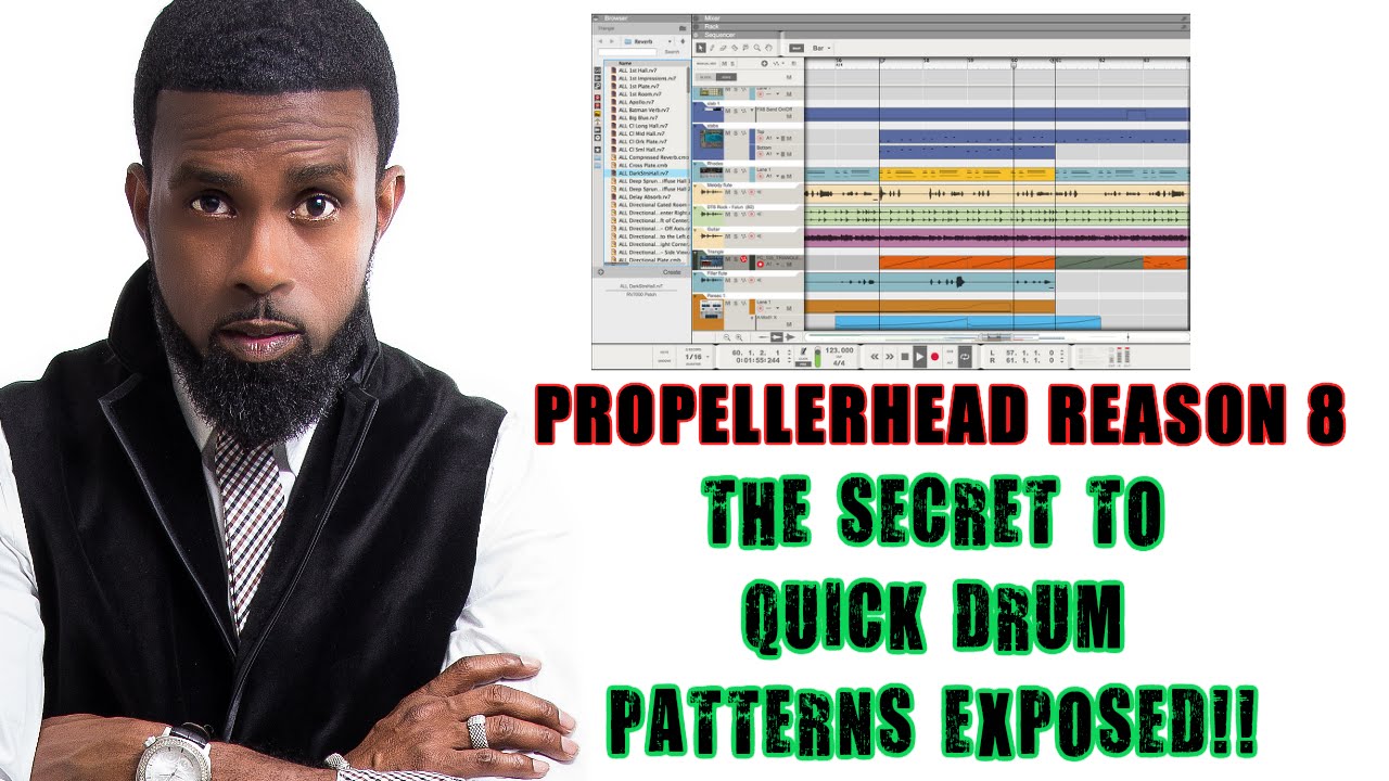 Propellerhead Reason 8 - The Secret To Creating Drum Patterns Quickly