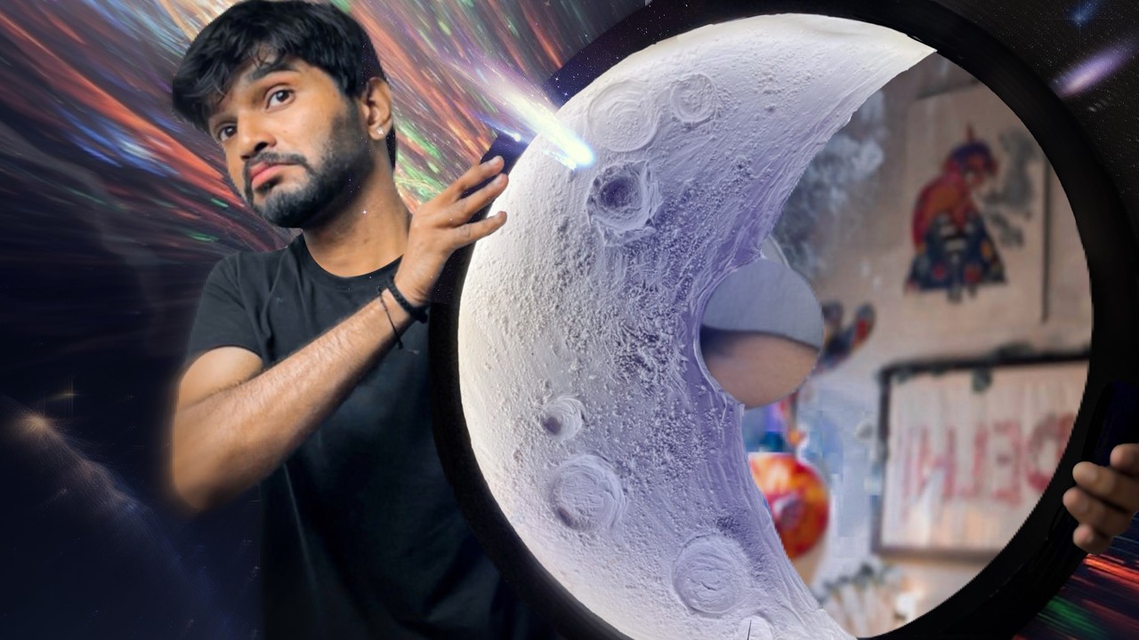 How To Make a Cement Moon | DIY Art Easy Method |Y Arts
