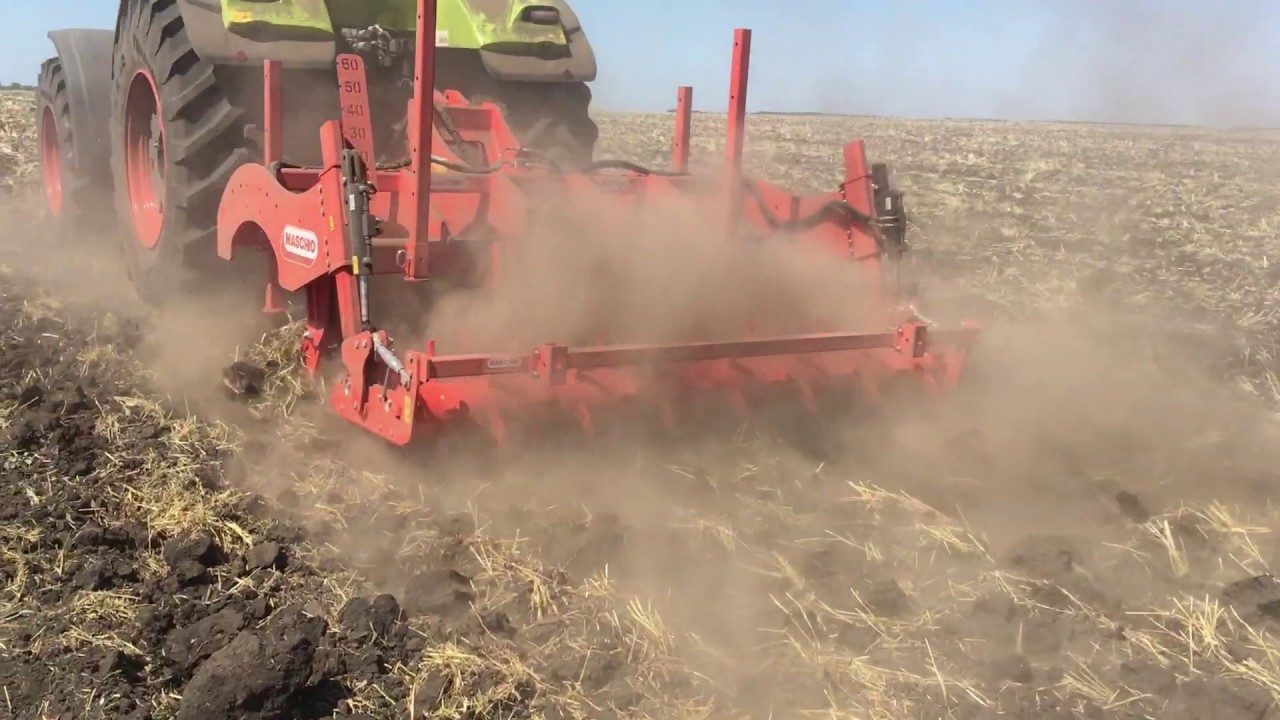 Глубокорыхлитель (Чизель) Maschio Gaspardo Artiglio 300/7 с трактором Claas Axion 950 ч.11