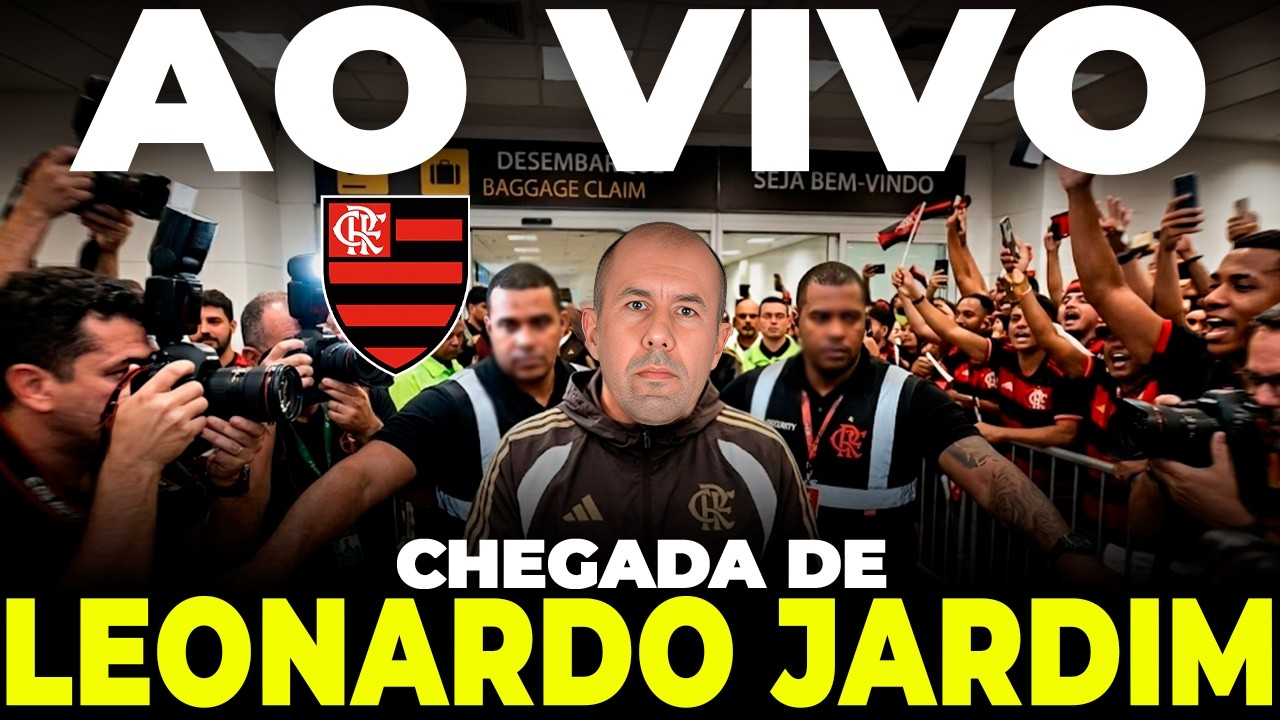 AO VIVO! CHEGADA DE LEONARDO JARDIM AO FLAMENGO NO AEROPORTO!