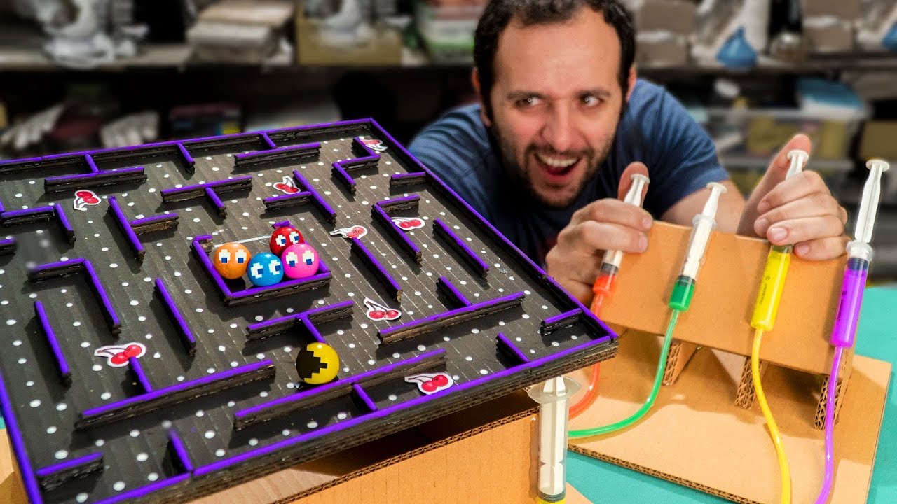 Faça em casa um PAC-MAN hidráulico!