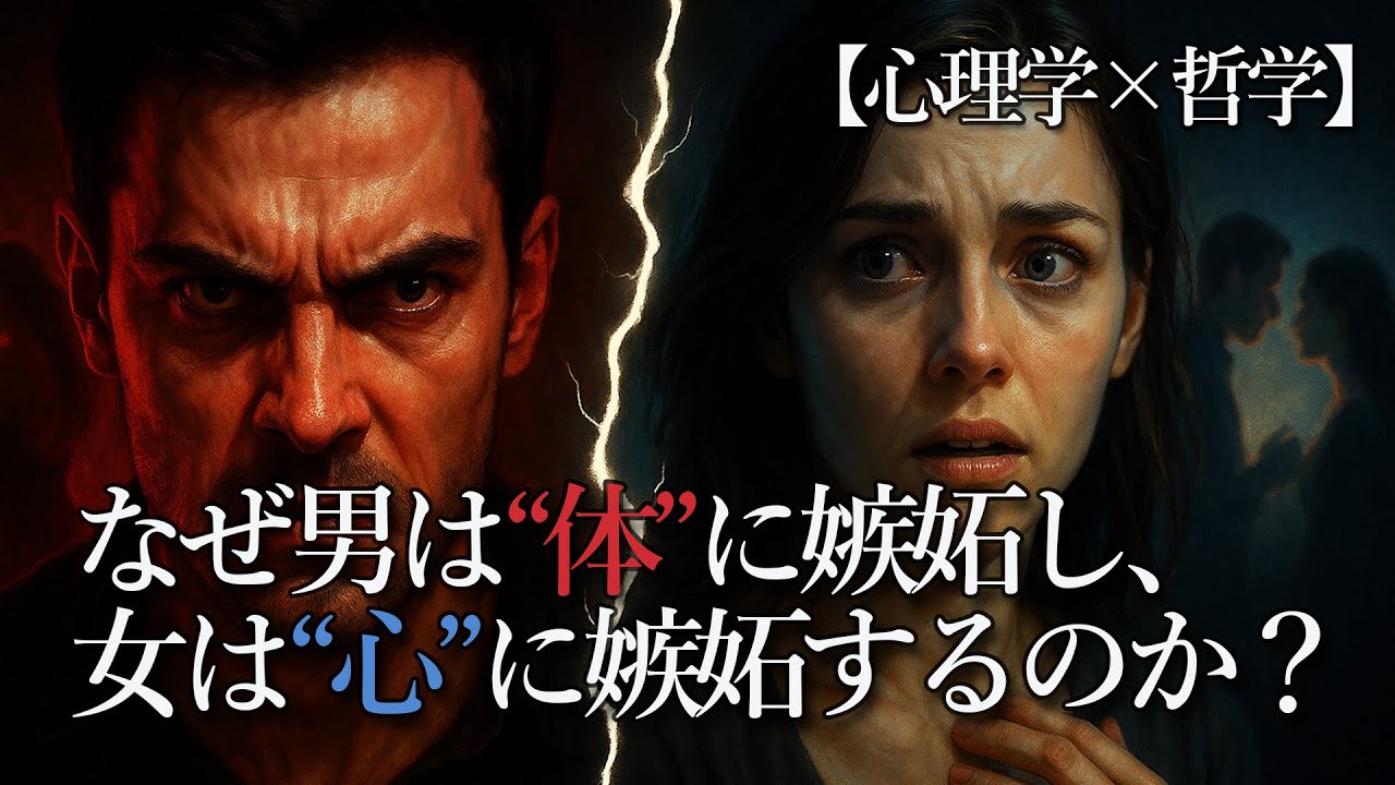 なぜ男は“体”に嫉妬し、女は“心”に嫉妬するのか？【心理学×哲学】