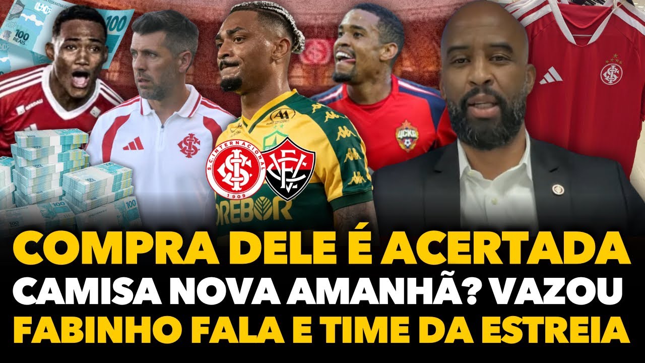 🔴🚨⚠️INTER ACERTA COMPRA DE ATACANTE, NOVELA POR DERIK E ALERRANDRO, NOVA CAMISA AMANHÃ E VEJA O TIME