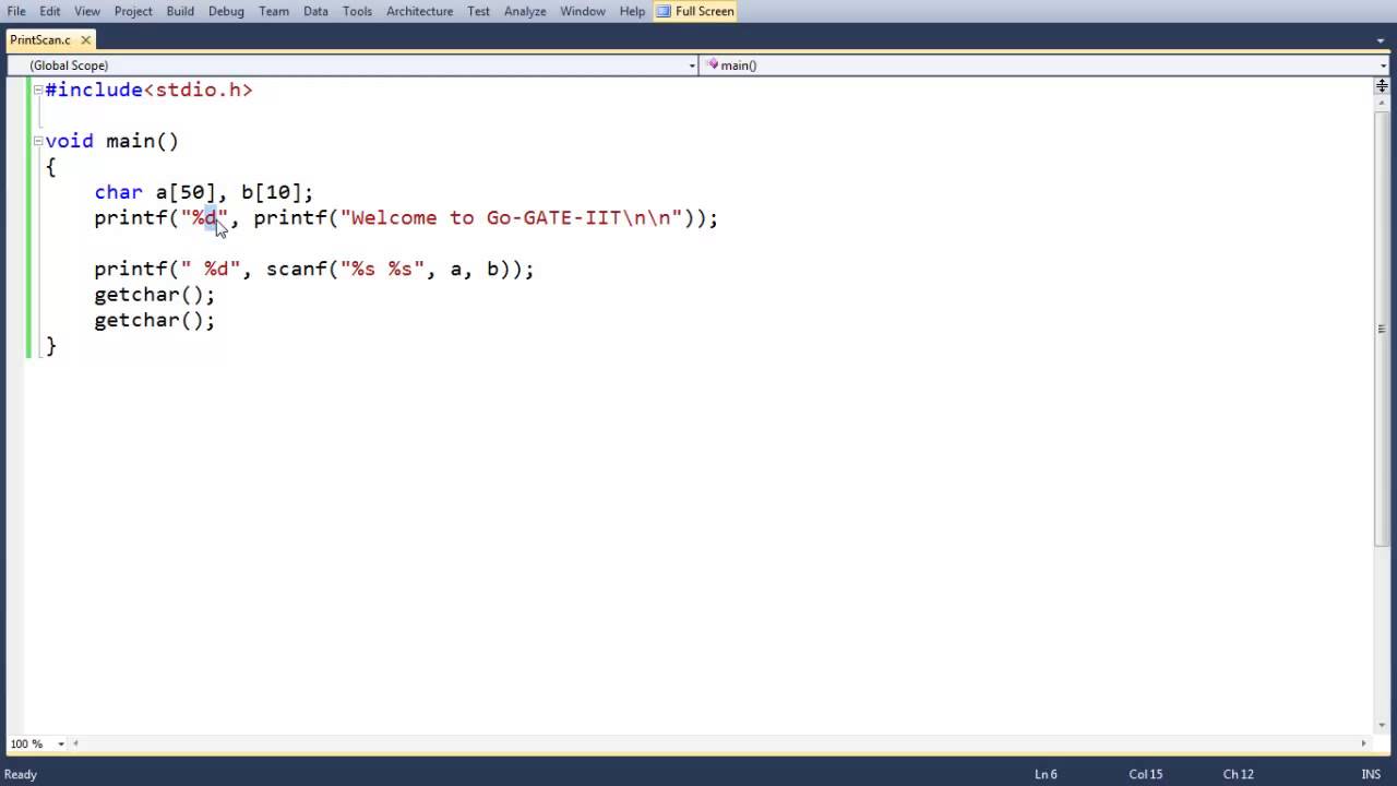 C Programming Language : Return from printf() and scanf()
