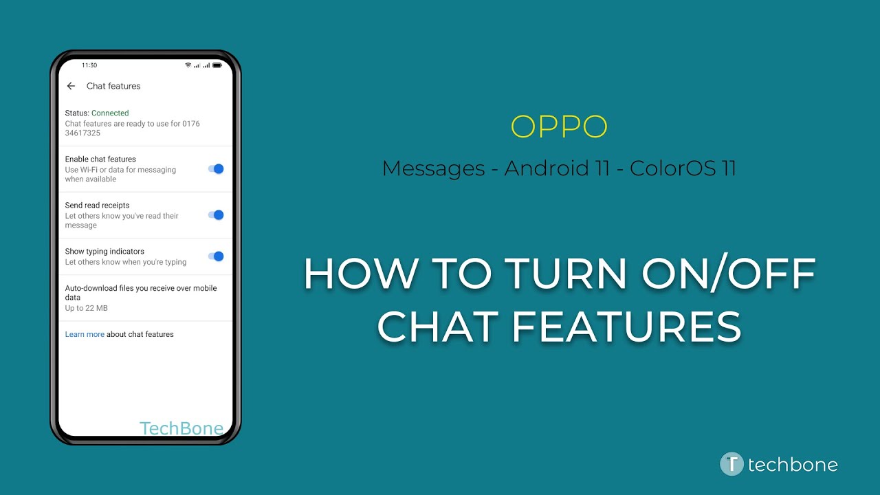 How to Turn On/Off Chat features - Oppo [Android 11 - ColorOS 11]