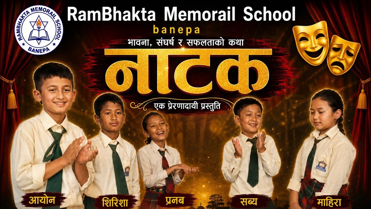 🎭 रामभक्त मेमोरियल स्कूल, बनेपा प्रस्तुत 🎭✨ नाटक &ndash; भावना, संघर्ष र सफलताको कथा ✨