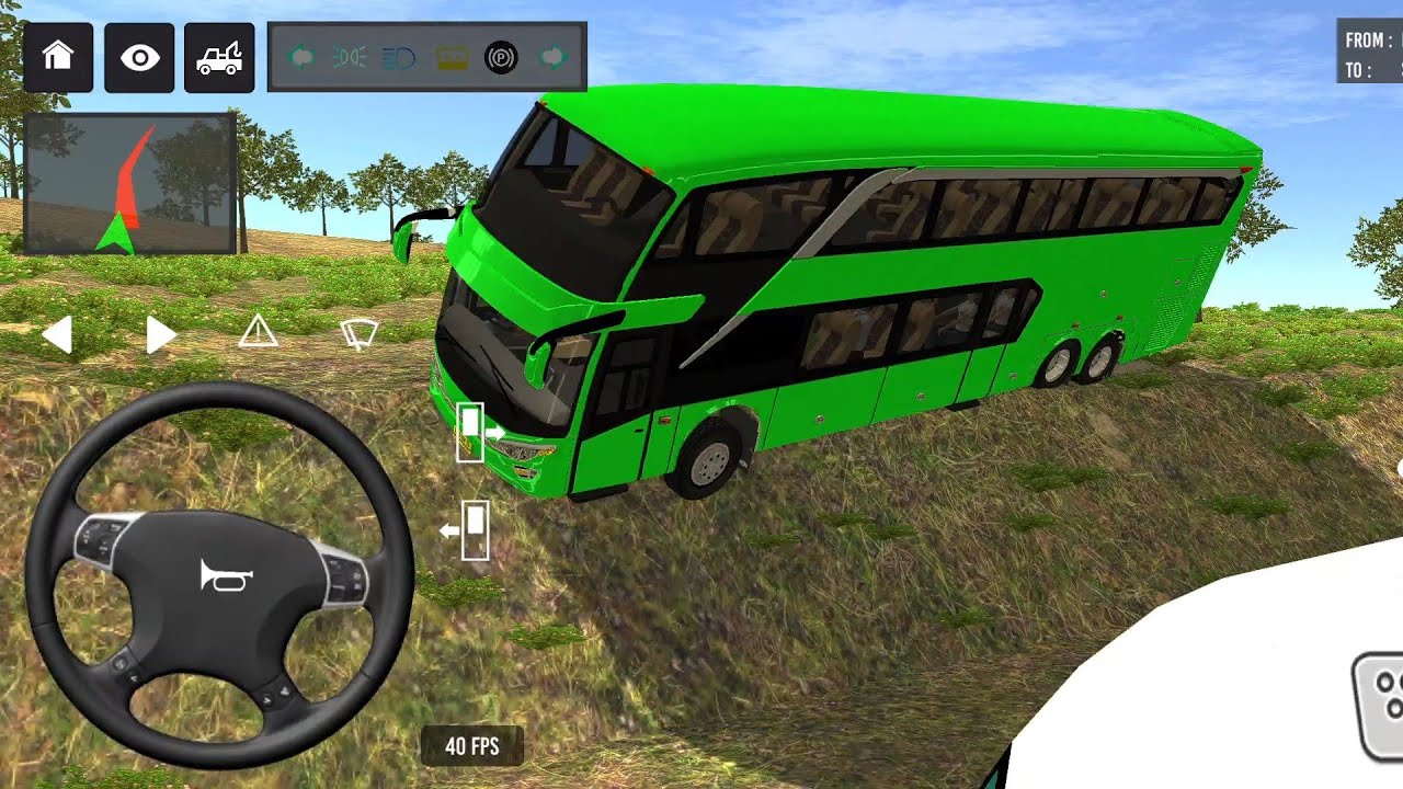 🥰 Indonesia coach bus driving | new euro bus simulator 2026 Android gameplay