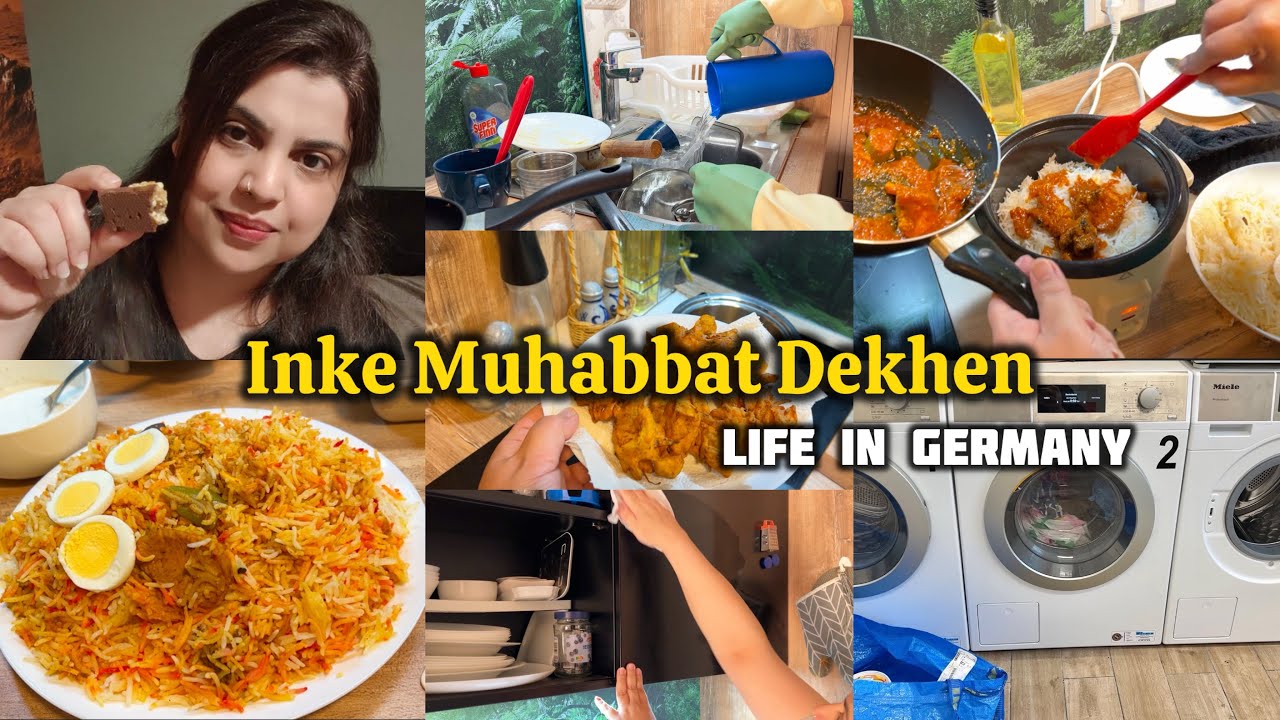 Aise Muhabbat Nahi Dekhi hogi Apne 🥰 Biryani in Rice Cooker Full Day with 🧺🧼🥘🍛