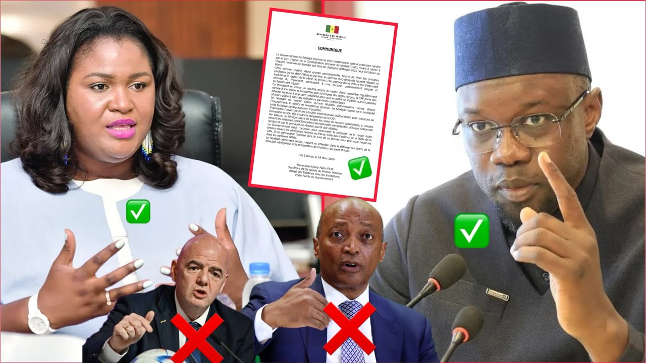 Urgent: Décision CAF : Ousmane SONKO casse tout, hausse le ton et tape sur… Nous n’accepterons pas…!