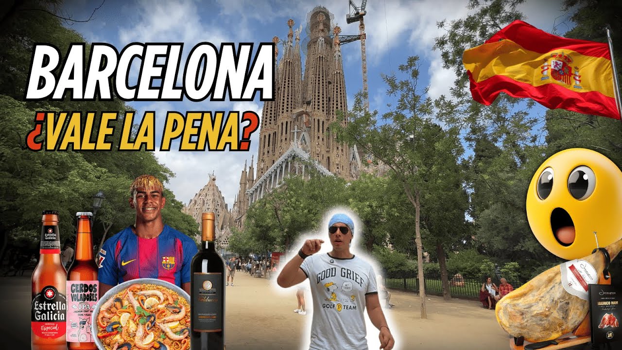 ¿Qué tan BUENA es la cerveza y comida en España? 🇪🇸🍻🤔 | Un día en BARCELONA 🔵🔴 |
