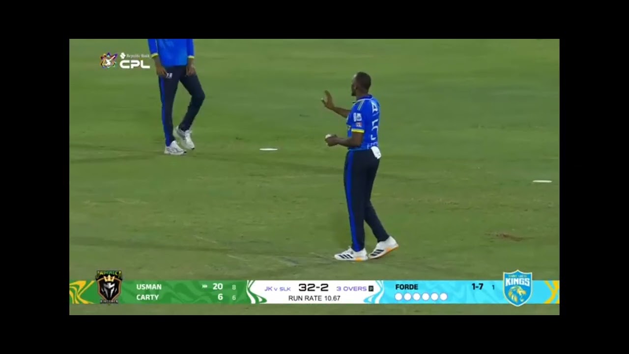 🏏 CPL-13 Match-2026. St Lucia Kings vs Jamaica Kingsmen August 2026-Power play 1 st innings. 