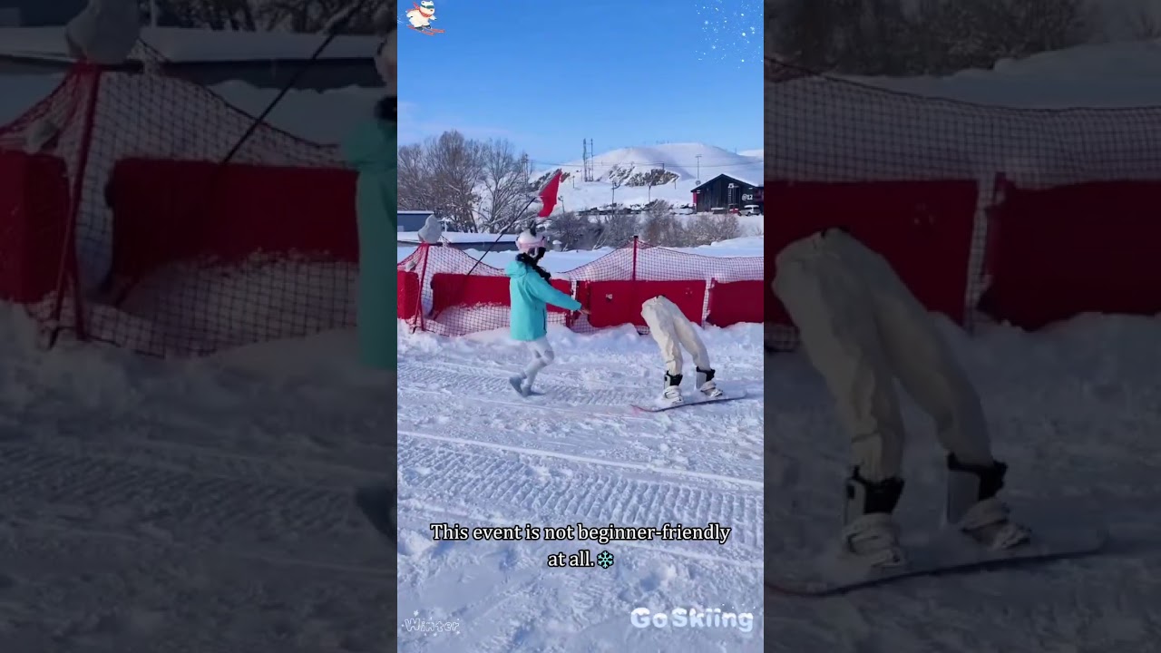 This event is not beginner-friendly at all.❄️ #snow #snowstorm #winter #funny #fyp