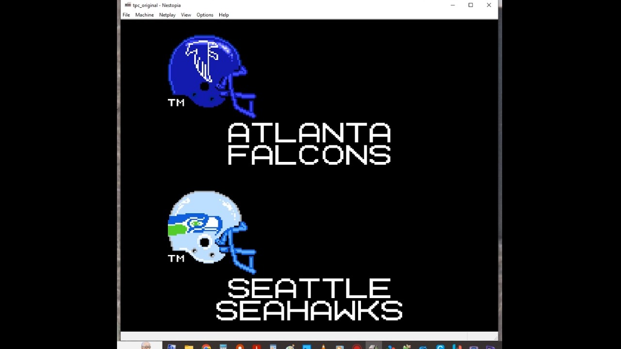 Tecmo Super Bowl Regular Season Week 16 Falcons Season Falcons vs Seahawks And Scores And Standings