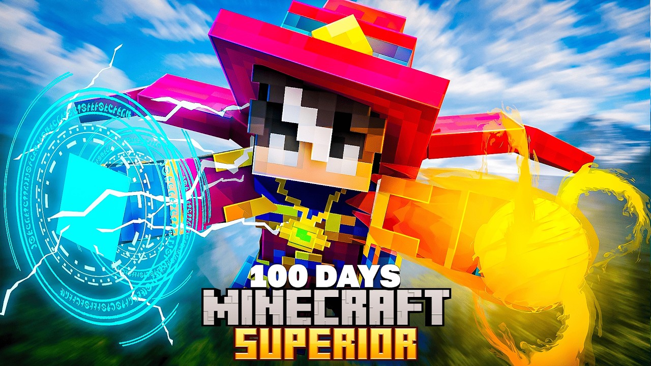 I Survived 100 Days as a BATTLEMAGE in SUPERIOR RPG!