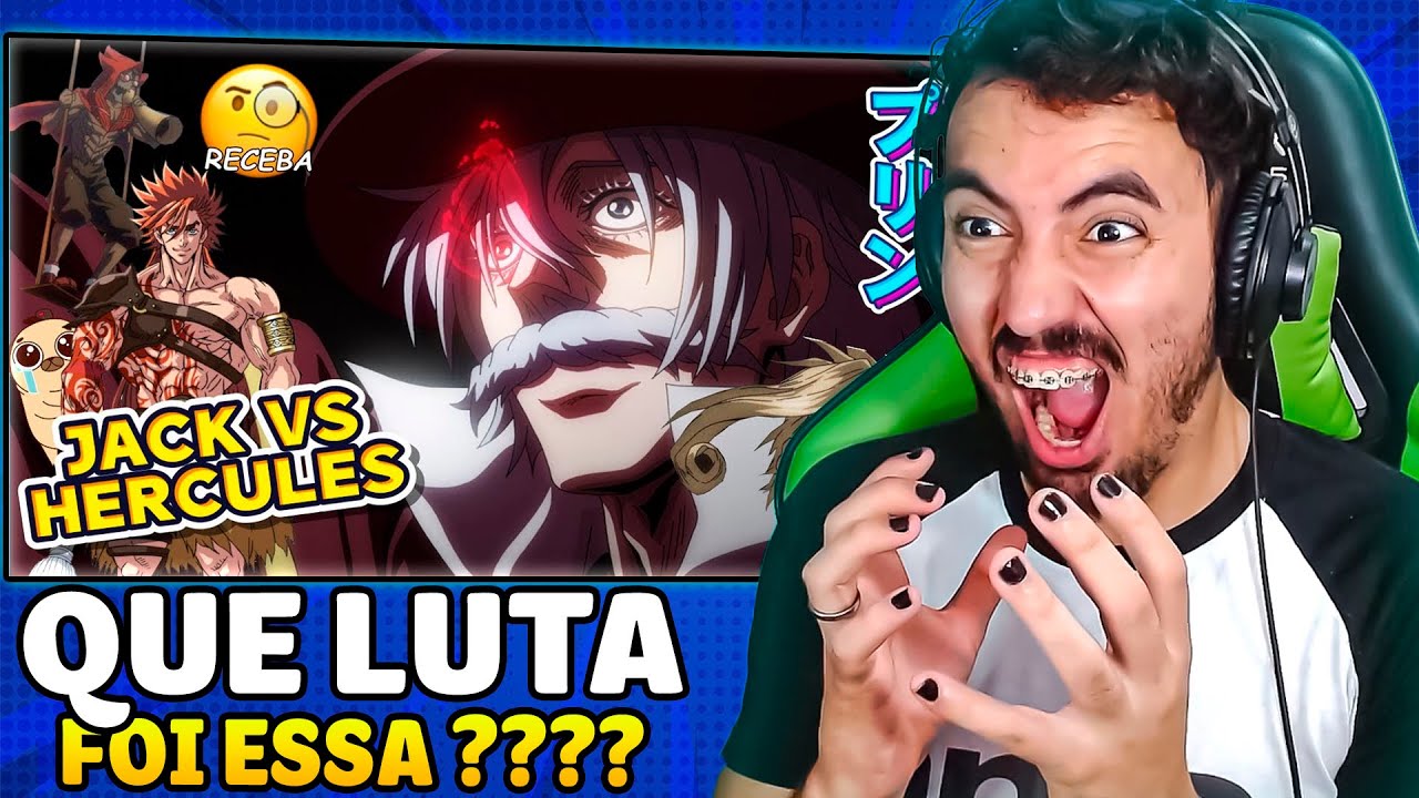 JACK VS HERCULES - Q LUTA INSANA 👊 👊👊// SHUUMATSU NO VALKYRIE - Purin | Leozin React