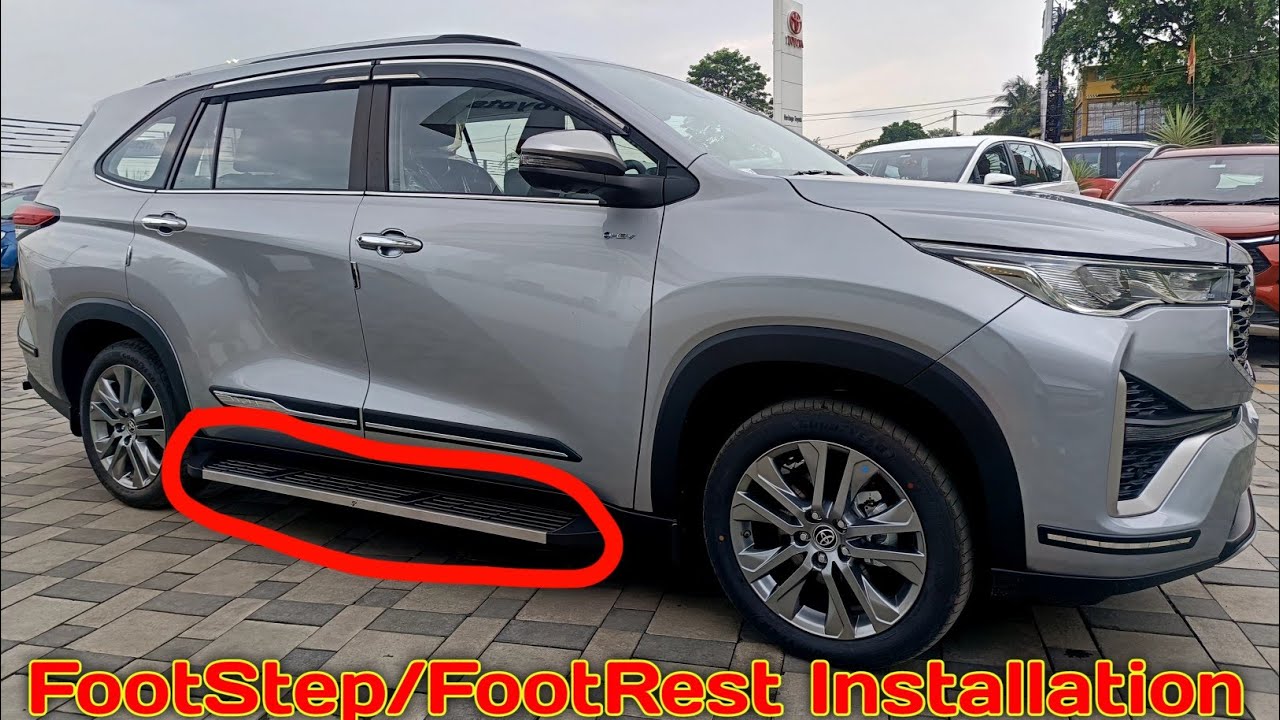 2025 New Toyota Innova Hycross FootStep/Footrest Installation Video #hycrossaccessories 