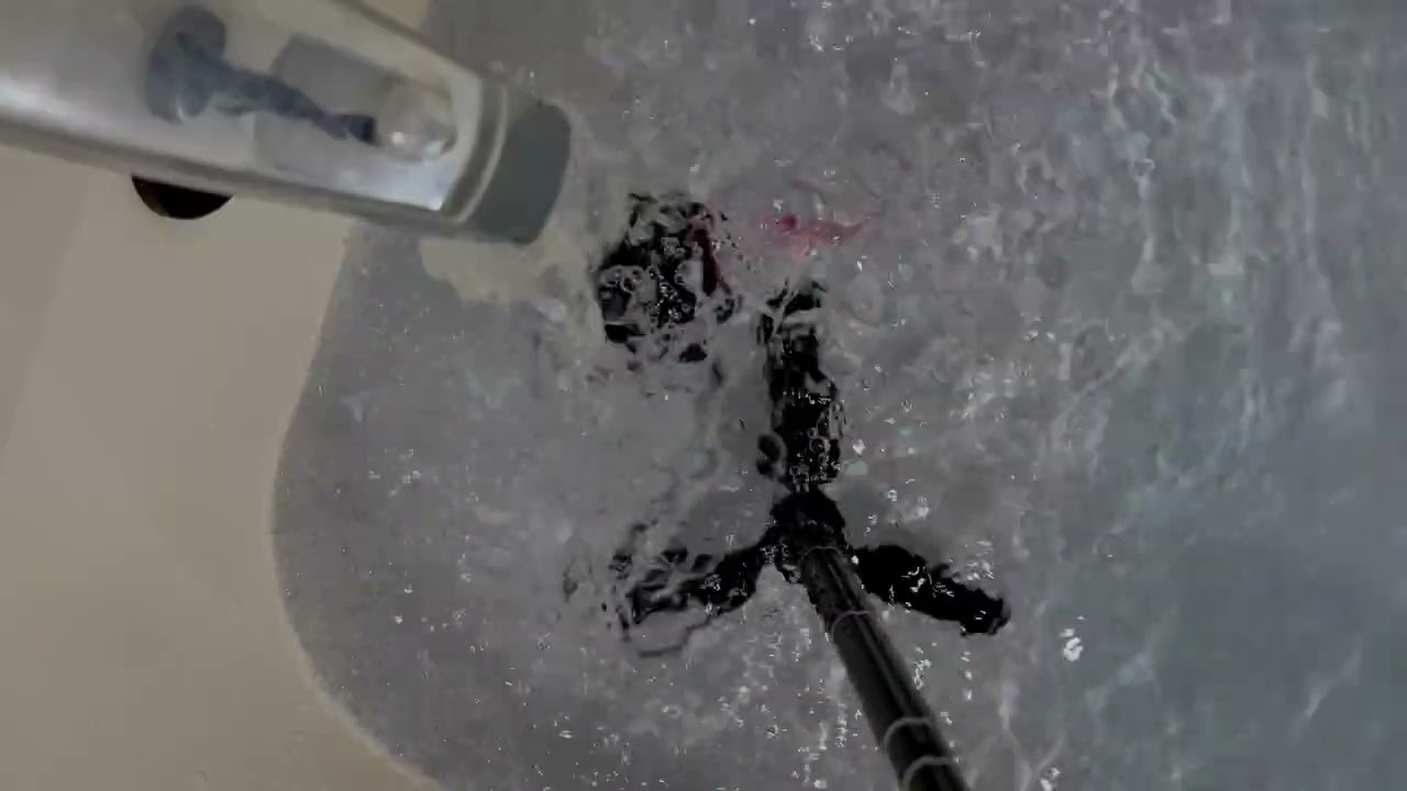 bathtub filling sound - above faucet, purple water - white noise for sleep