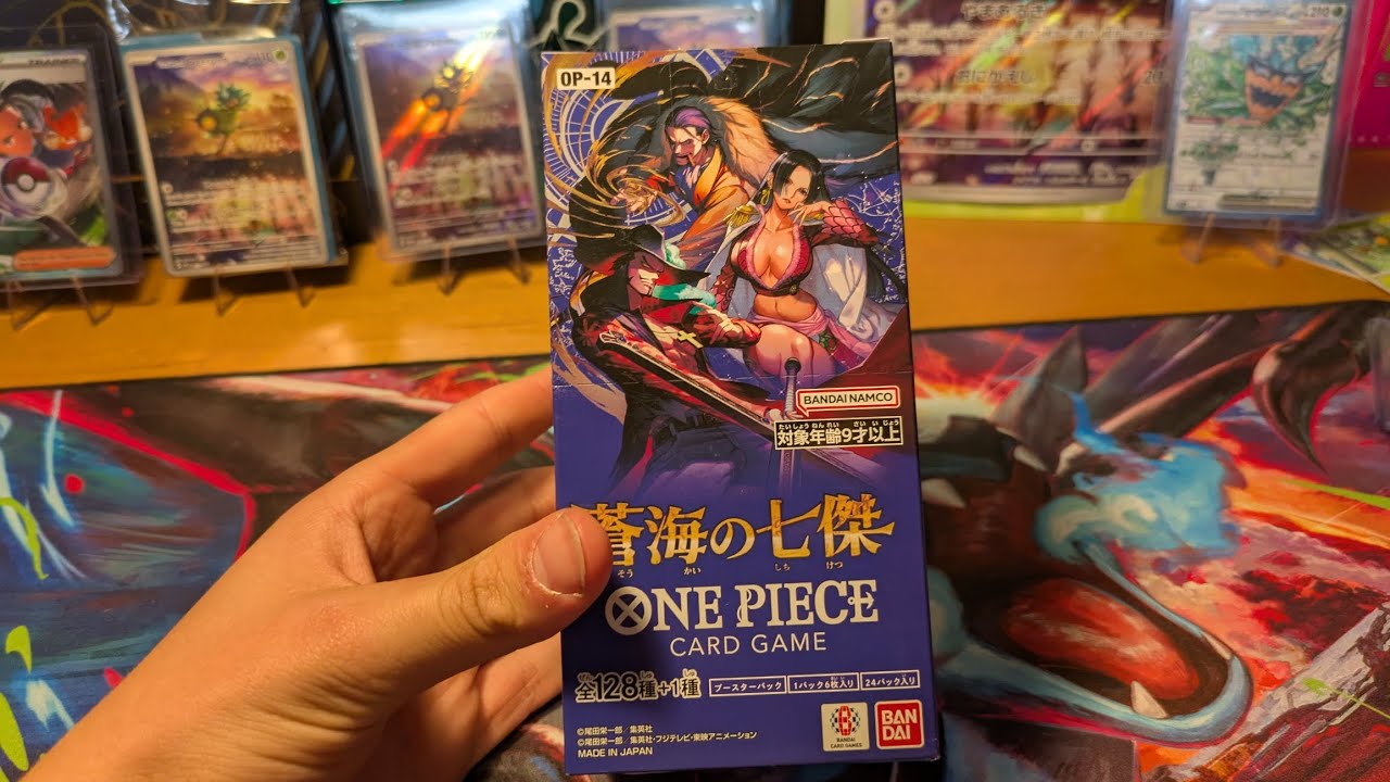 Japanese op14 booster box opening (one piece tcg)