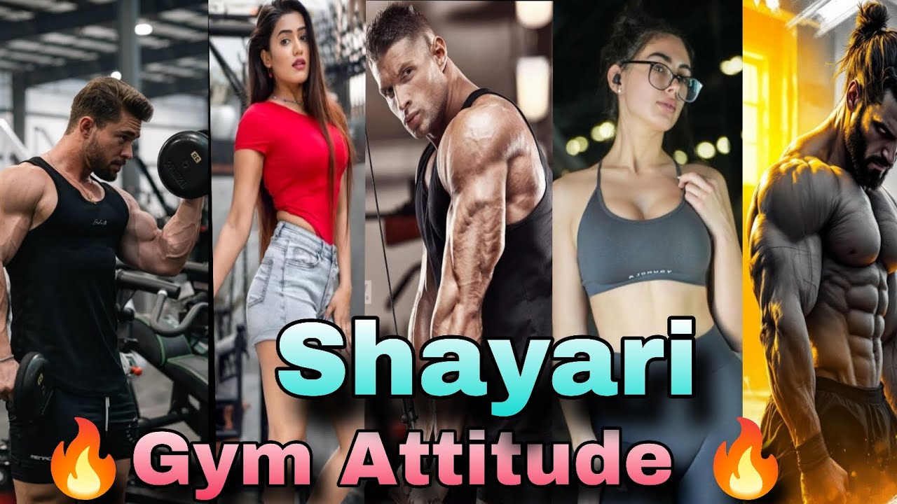 Day 6 🔥Gym shayari attitude 🔥 gym shayari motivation 💪 gym shayari 🎧 workout music 