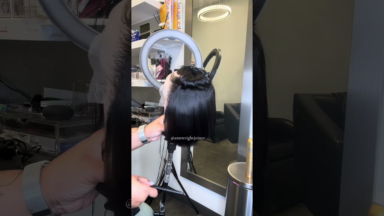 Смотрите, как я превращаю этот парик в каре✨ (уже продано) @Bling Hair ✨#annwrightjoiner #wigs