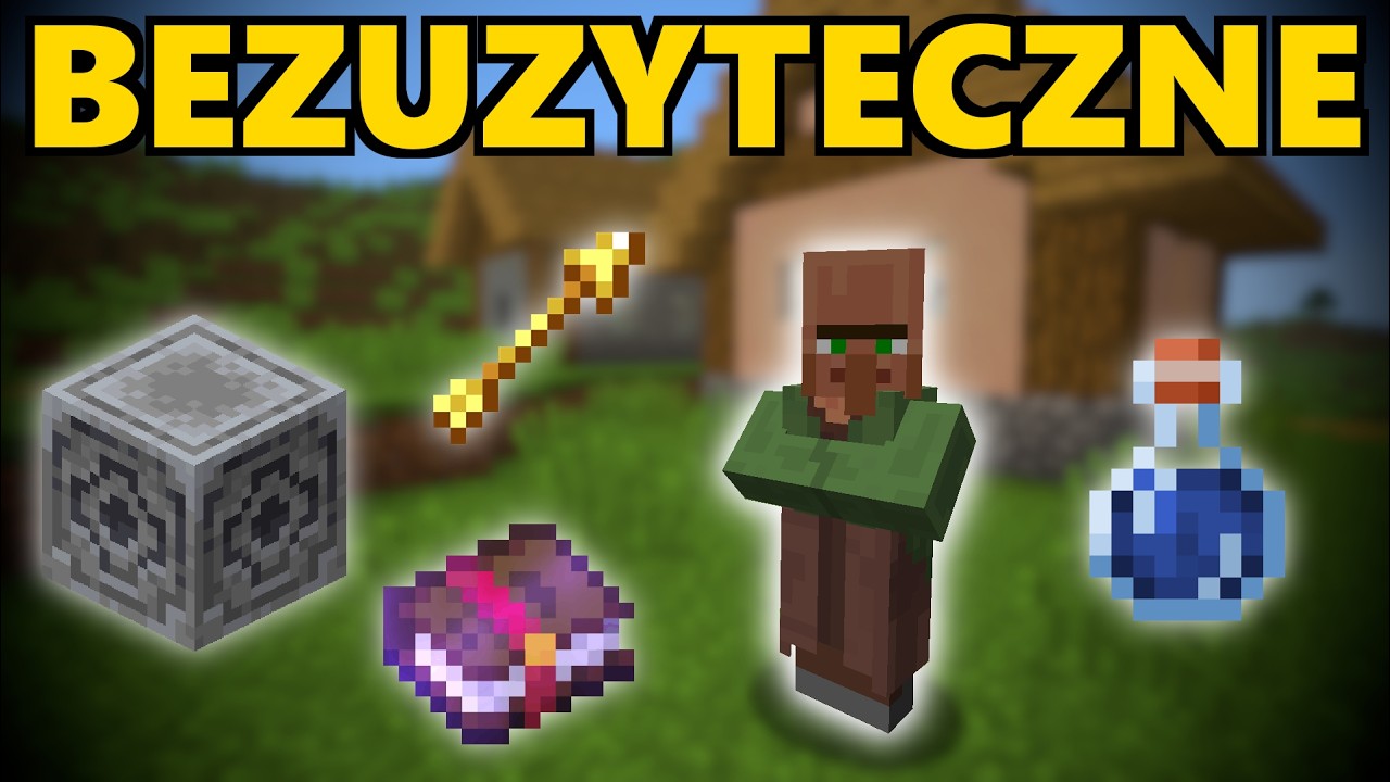 NAJBARDZIEJ BEZUŻYTECZNE rzeczy w Minecrafcie