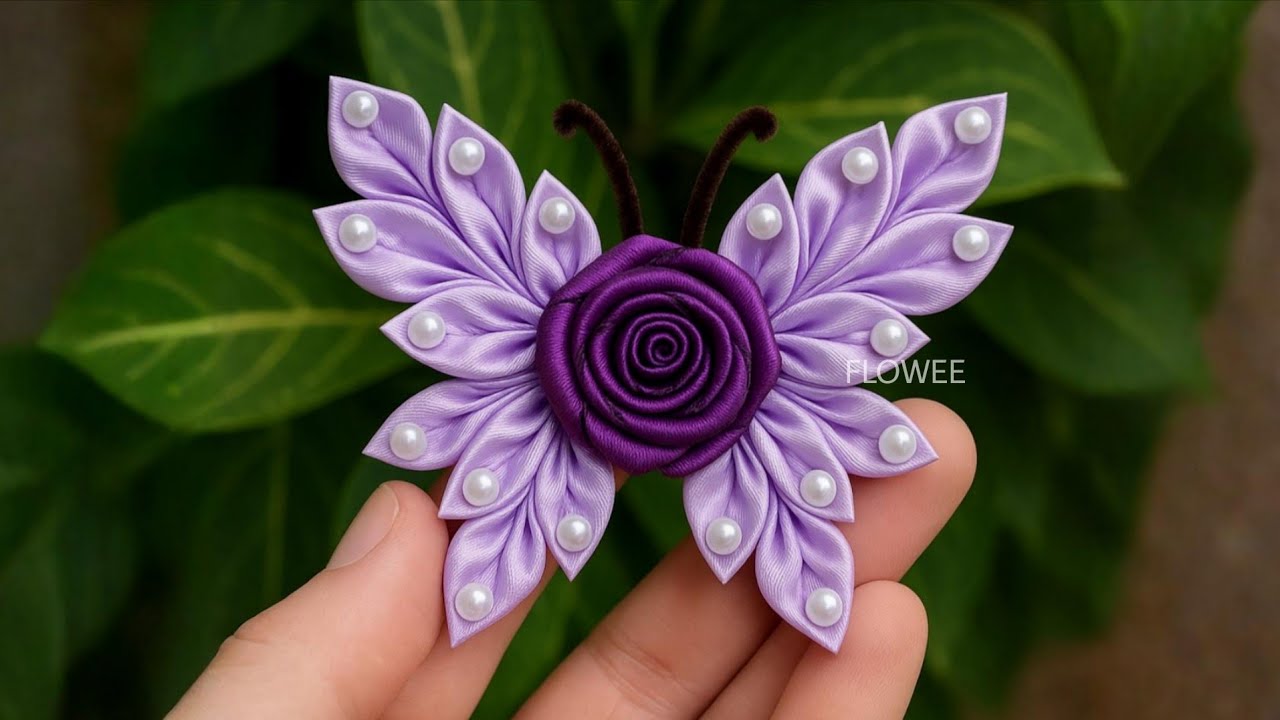 Too Beautiful to Be Handmade! | DIY Satin Ribbon Butterfly for Beginners