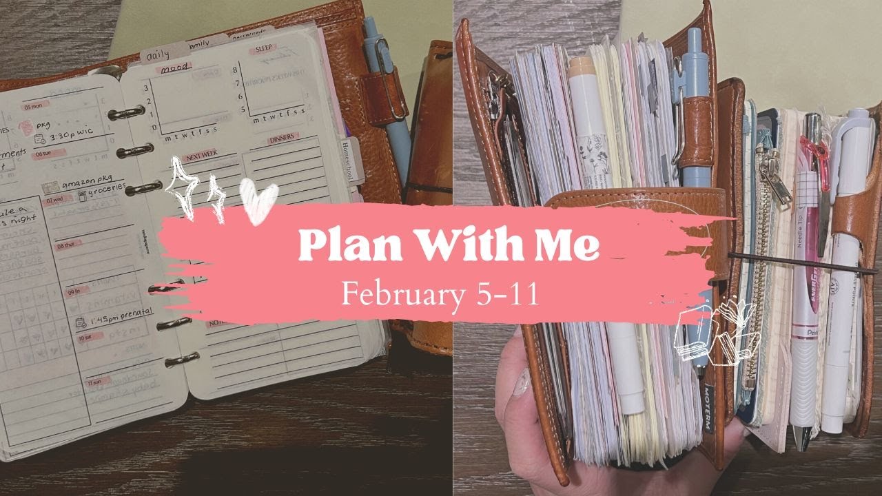 Plan With Me | Feb 5-11 | Moterm Personal Rings | Pocket Moleskine