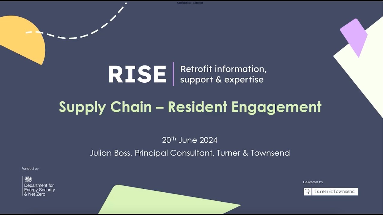 Resident Engagement  - Supply Chain support | RISE Masterclass