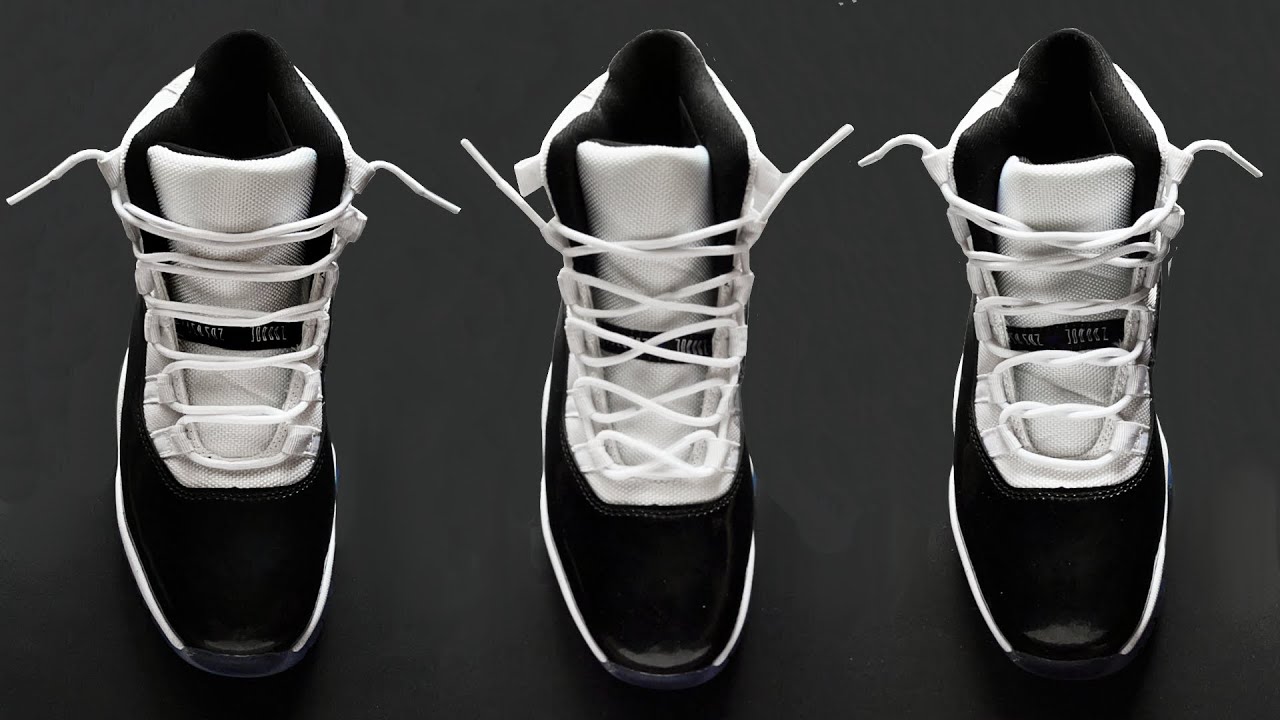 4 WAYS HOW TO LACE NIKE AIR JORDAN 11 | JORDAN 11 Lacing Style