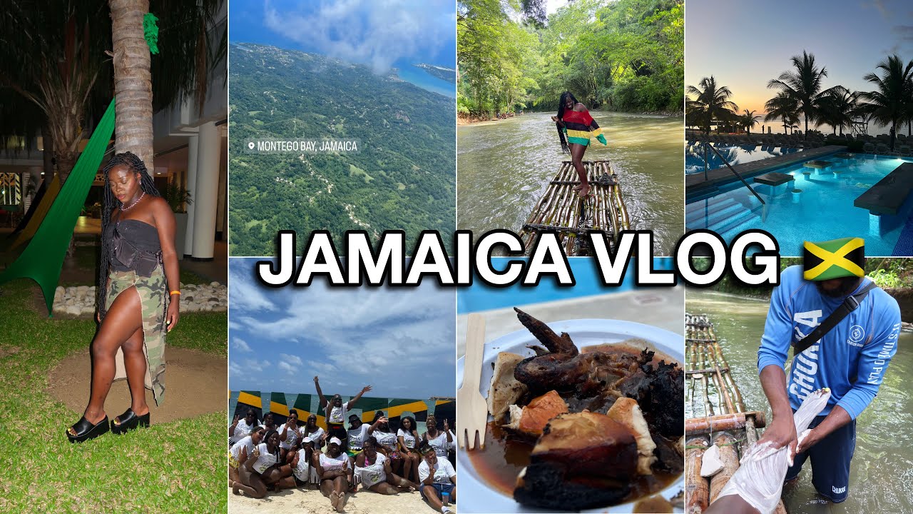 JAMAICA VLOG 🇯🇲| RIU REGGAE MONTEGO BAY : PARTY BOAT, BAMBOO RAFTING + MORE