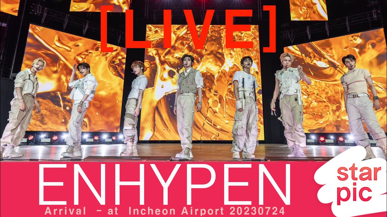 [LIVE]  ENHYPEN Arrival  - at Incheon Airport 20230724