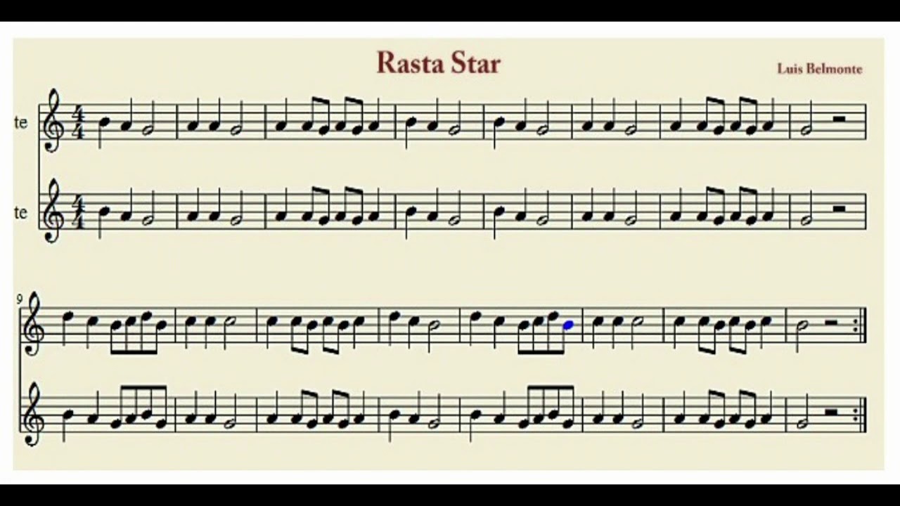 Rasta Star base instrumental