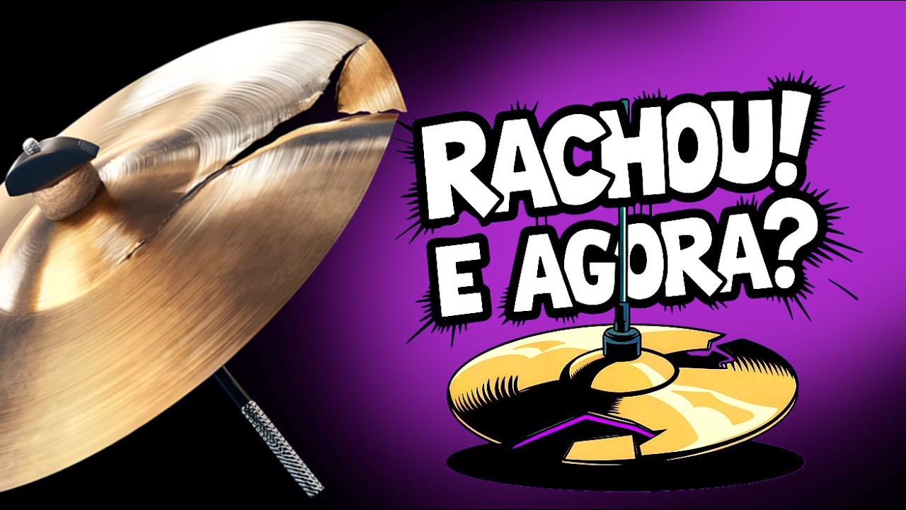 🔥Prato Rachado  - Gambiarra pra salvar um prato de bateria! Faça você mesmo em casa! (E316)