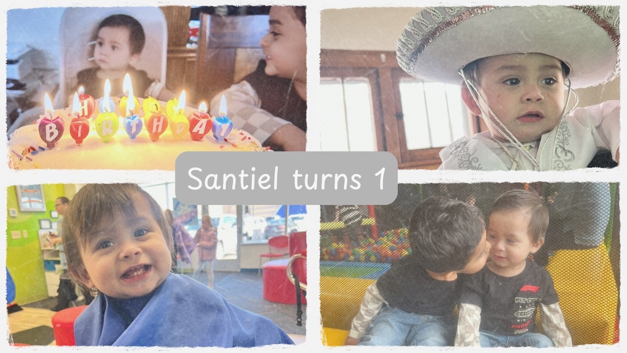 Santiel TURNS ONE! Haircut, baptism & birthday celebrations.
