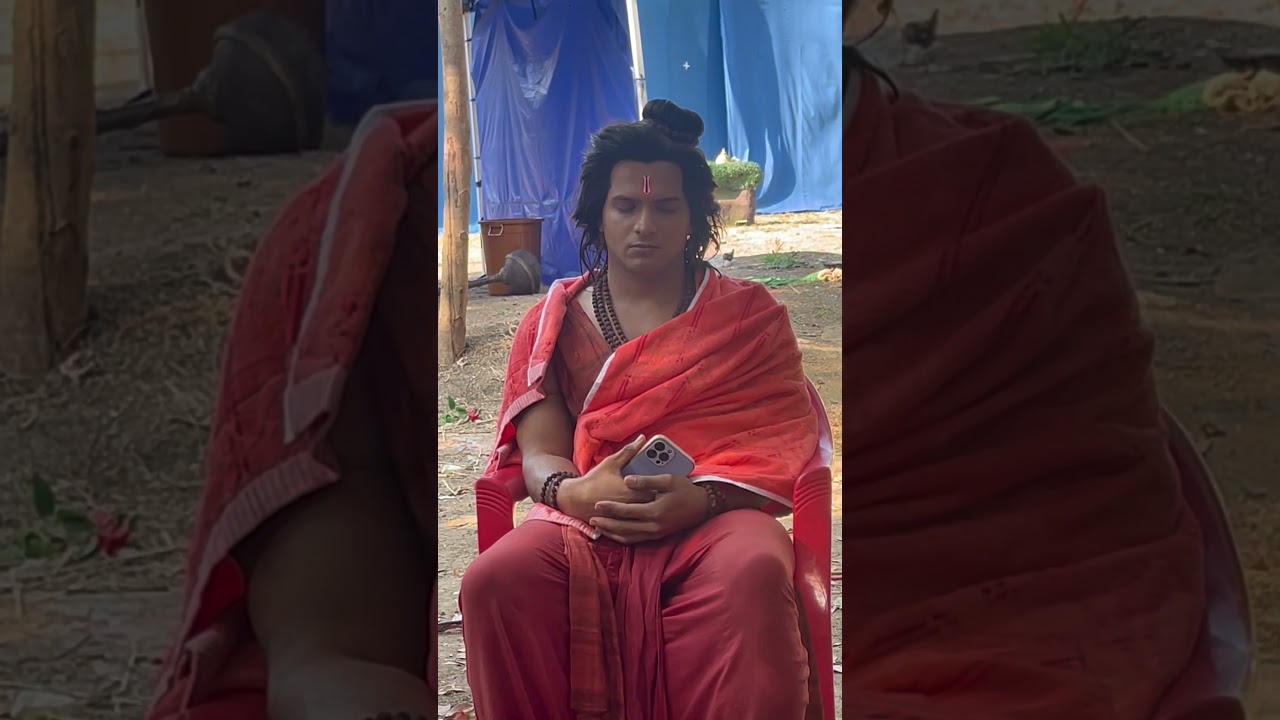 Shrimad Ramayan bts / #trending #viral #ramayan #makeup #bts #hanuman #ram #hanuman #jaishreeram