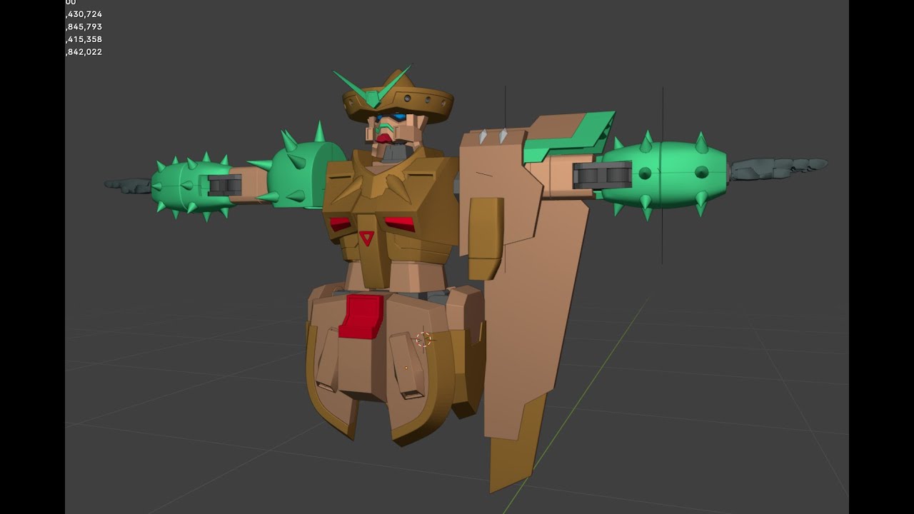 Tequila Gundam Design for 3D Printing Progress and Plans