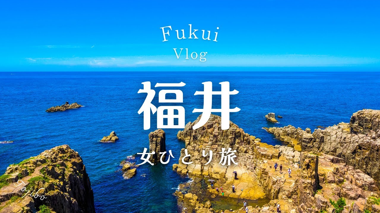 【女一人旅】福井県で恐竜グルメ東尋坊と楽しみました【福井/福井県/恐竜博物館/東尋坊/雄島/ソースカツ丼/越前ガニ/越前そば】