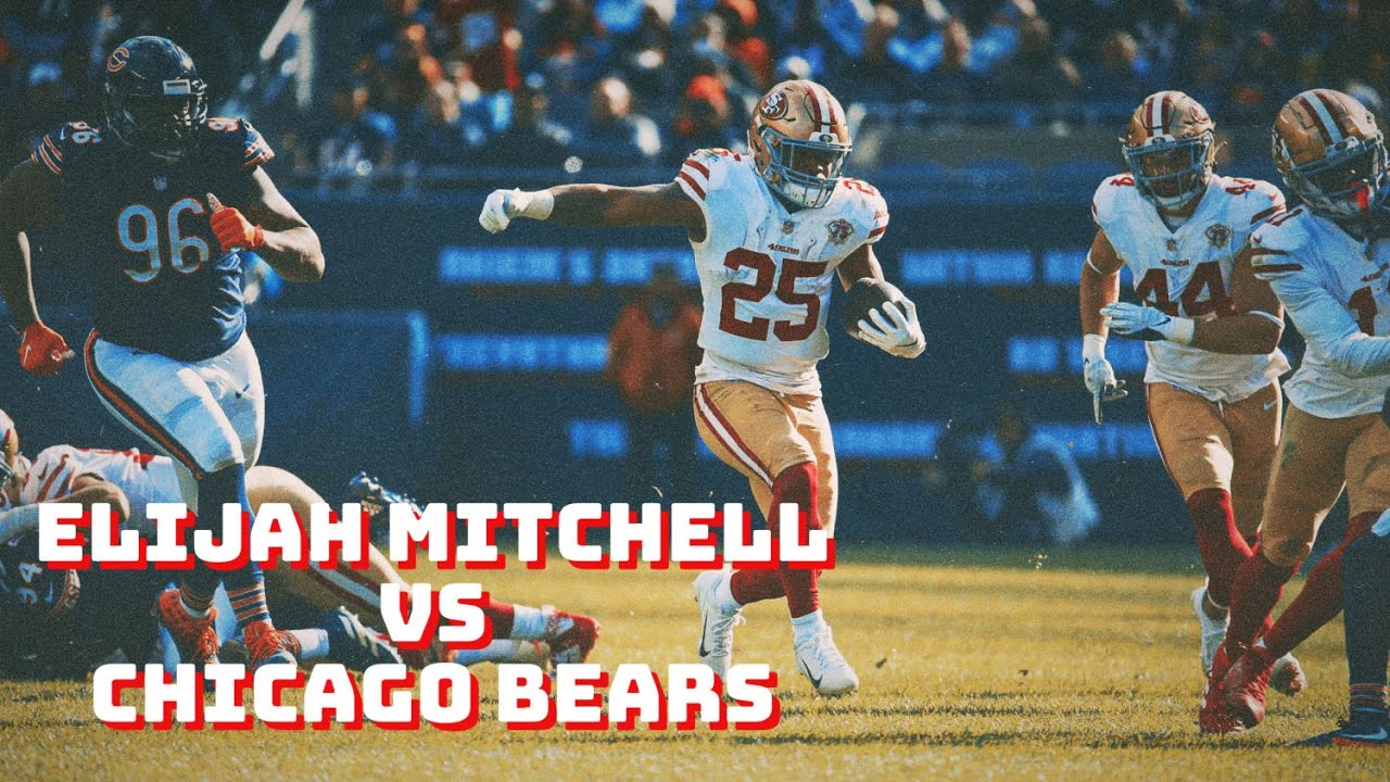 49ers Rookie RB Elijah Mitchell Highlight vs Bears
